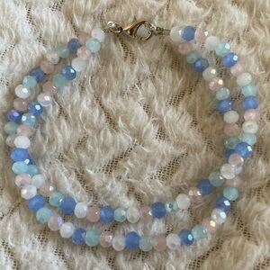 Elegant Handmade Pastel Beaded Bracelet